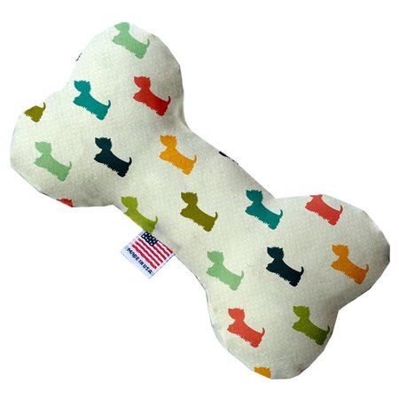 MIRAGE PET PRODUCTS It is a Westies World Canvas Bone Dog Toy 10 in. 1119-CTYBN10